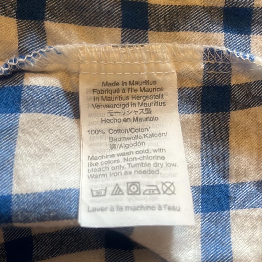 JCrew windowpane button down flannel 💙 - Picture 6 of 6
